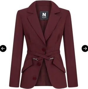 Women's Elegant Maroon Blazer by N